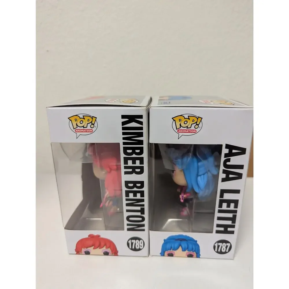 Funko Pop Jem and the Holograms Aja Leith 1787 Kimber Benton 1789 figures in box